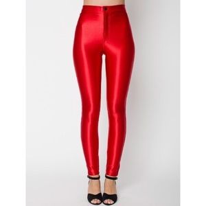 NWOT American Apparel red Disco Pant